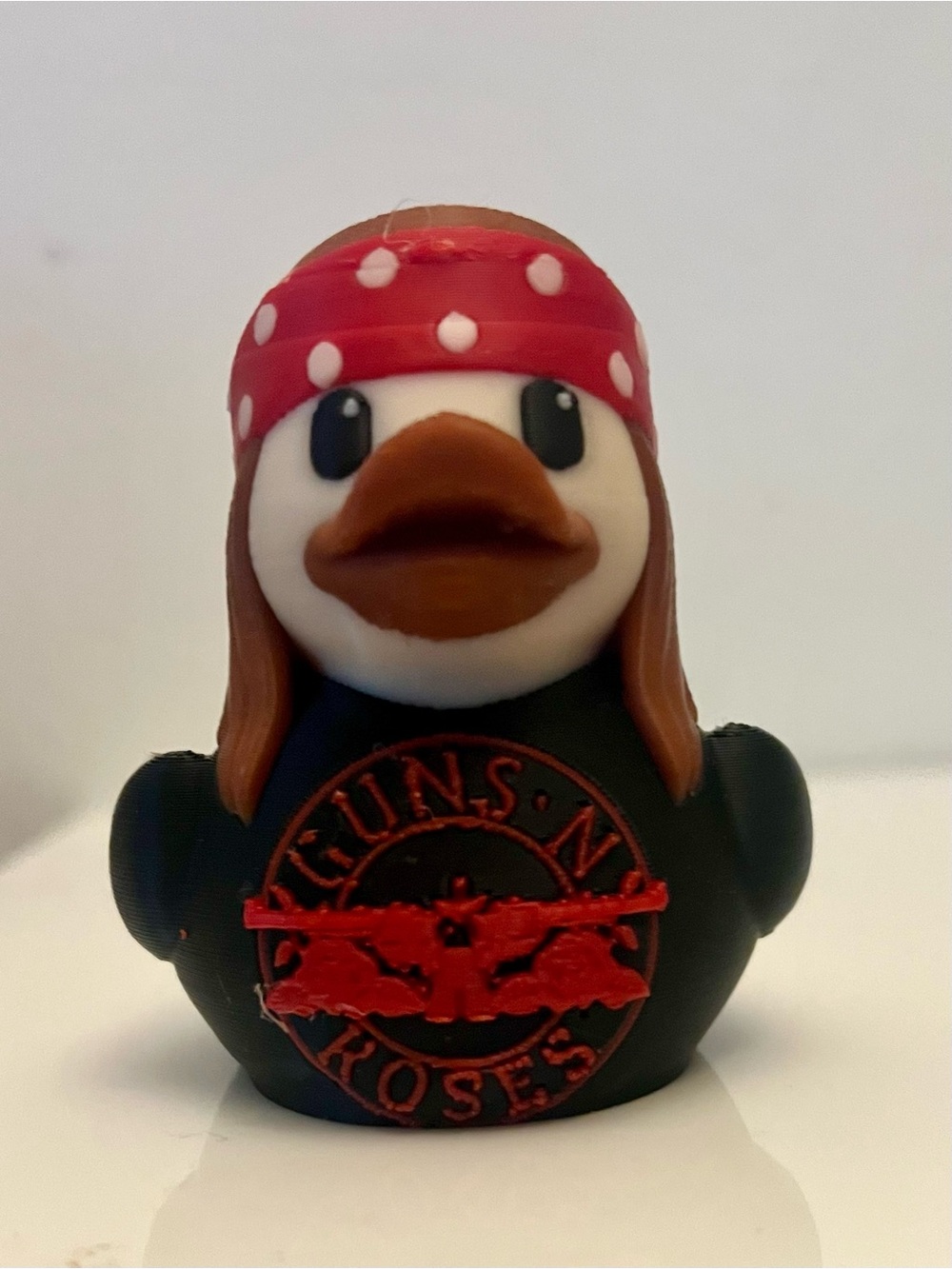 Axl Rose Rock Star Duck 2.5" 3D Printed Rubber Duck GNR Music Fan Art